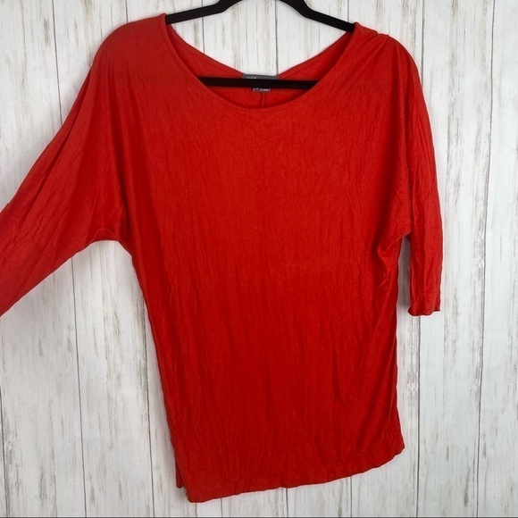 Vince orange basic tee - Picture 2 of 4